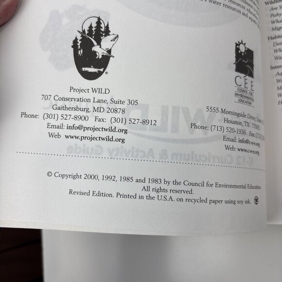 Project WILD & Aquatic K-12 Curriculum Guides Homeschool Lot - Picture 4 of 7
